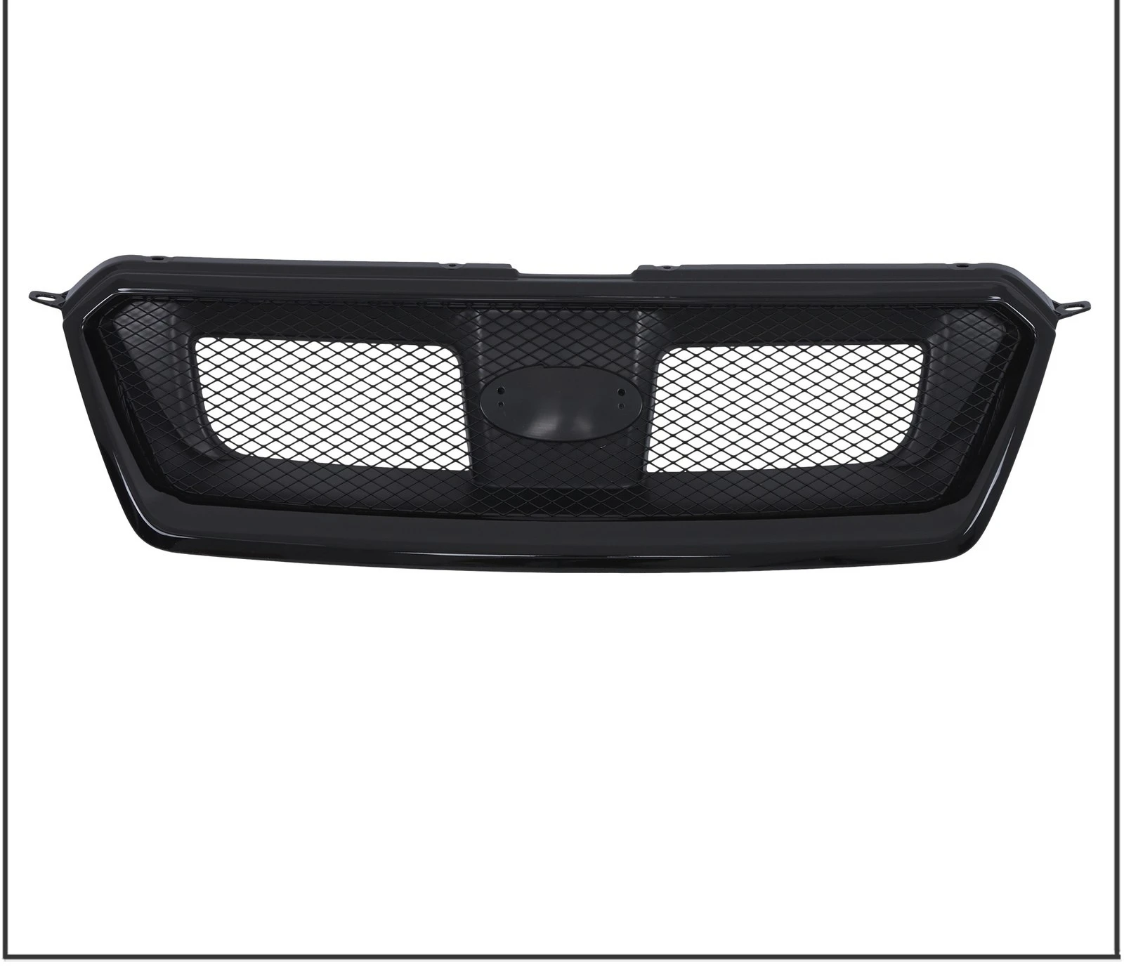 

Plastic Front Upper Grille For Crosstrek 12-17 Subaru Impreza 12-16 Gloss Black