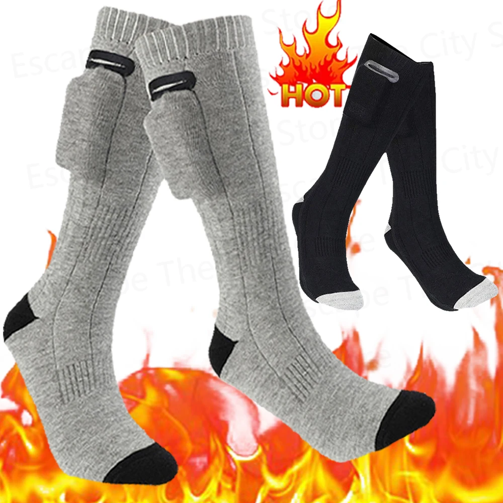 Electric Heated Socks 3 Modes Control Winter Thermal Socks Outdoor Skiing Cycling Foot Warmer Heating Socks for Men and Women