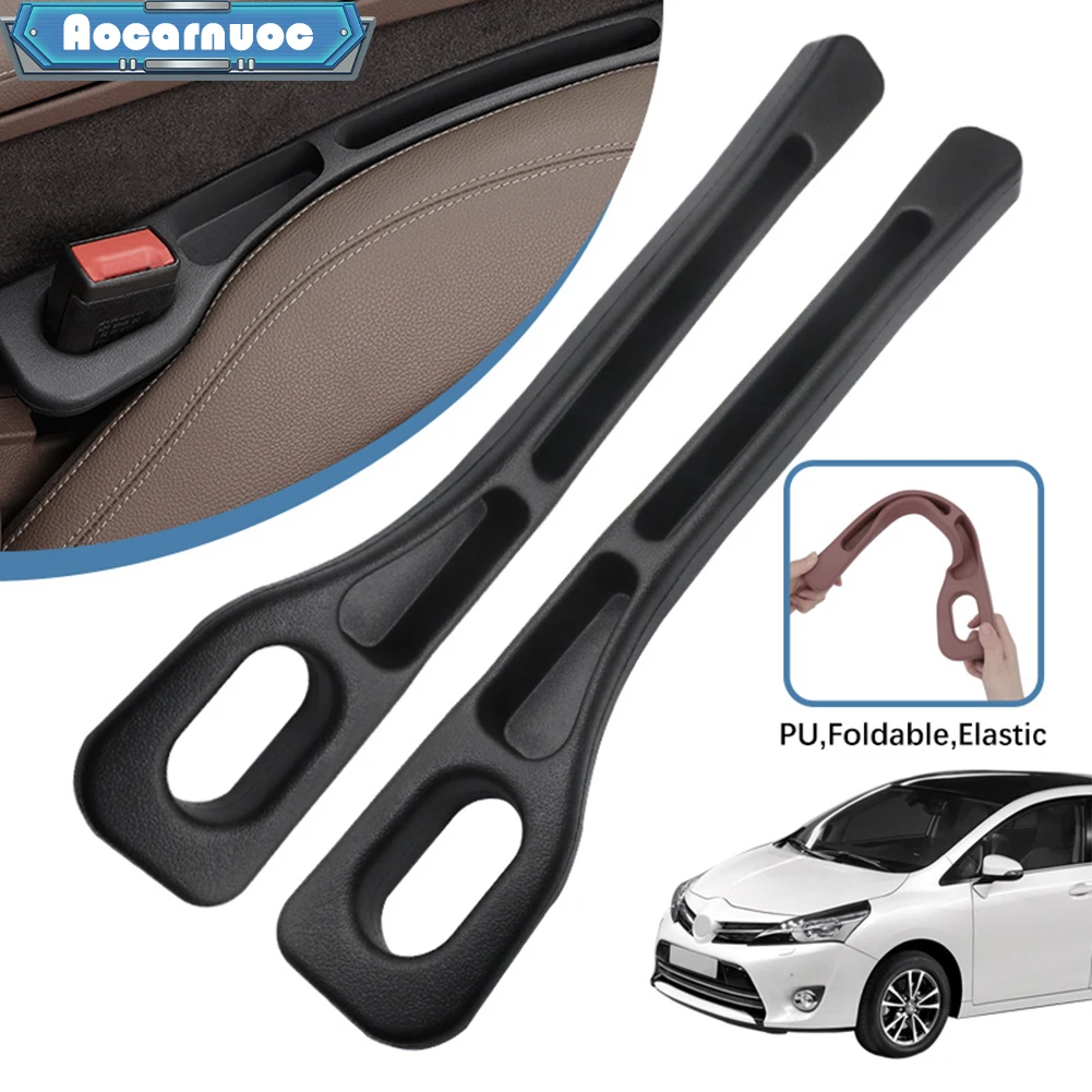 2pcs/set Car Seat Side Gap Filler Leak-proof Plug Strips Accessories For Toyota Verso S 2010 2011 2012 2013 2014 2015 2016 2017