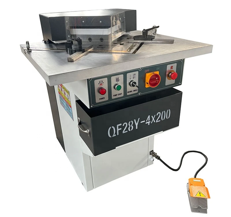 

4X200mm right fixed Angle Metal Sheet Steel Plate Corner Hydraulic Notching Machine for sale