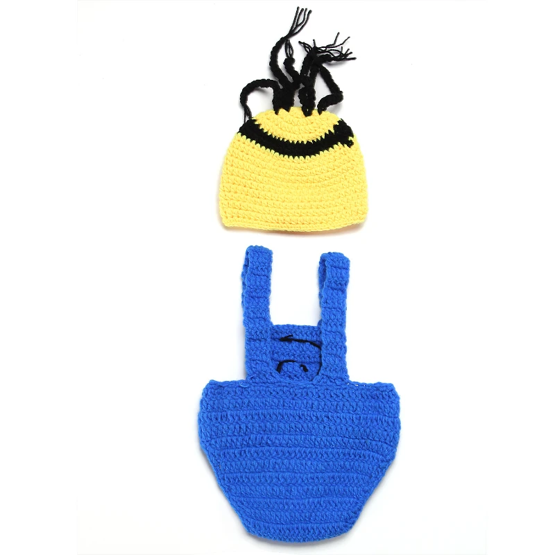 Newborn Photography Clothing Set Knit Cute Cartoon Baby Props Photo Accessories 100-day Boy Girls Infants Souvenirs Photos