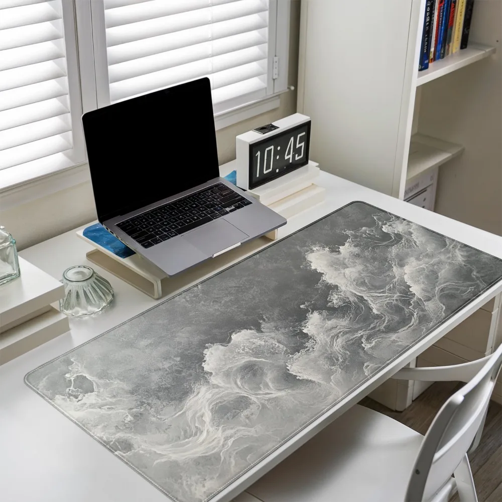 Smooth surface, abstract vortex grey design alfombrillas gaming mousepad gamer teclado mecânico alfombrilla ratón
