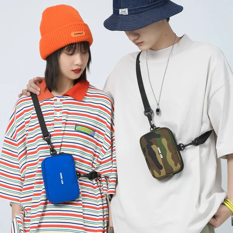 

Мужская мини-сумка через плечо из износостойкой ткани Оксфорд, квадратная, легкая, водонепроницаемая, для поездок на работу, маленькая сумка на пояс.