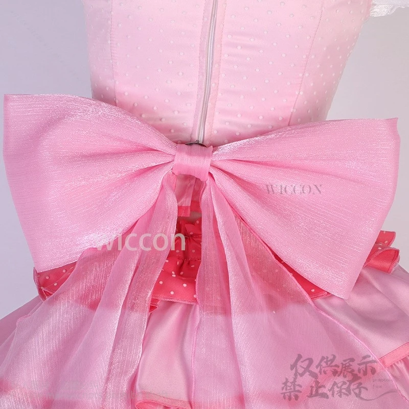 Anime Shugo Chara Cosplay Hinamori Amu Costume Pink Dress Lolita Wigs Halloween Christmas Uniform For Girls Woman Customized