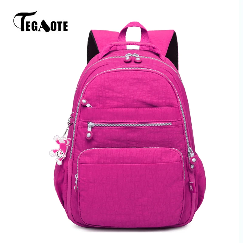 TEGAOTE Mochila de nailon 2024 para mujer, impermeable, bolsas de viaje para mujer, Mochila de escalada, Mochila femenina, Mochila de lujo para niñas