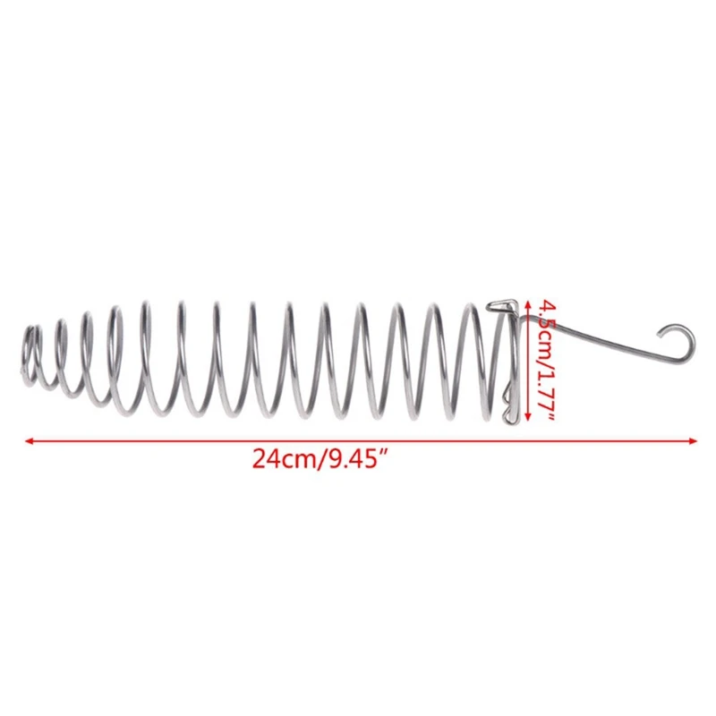 Comedero en espiral para pájaros, soporte para fruta de mijo para loro, acero inoxidable