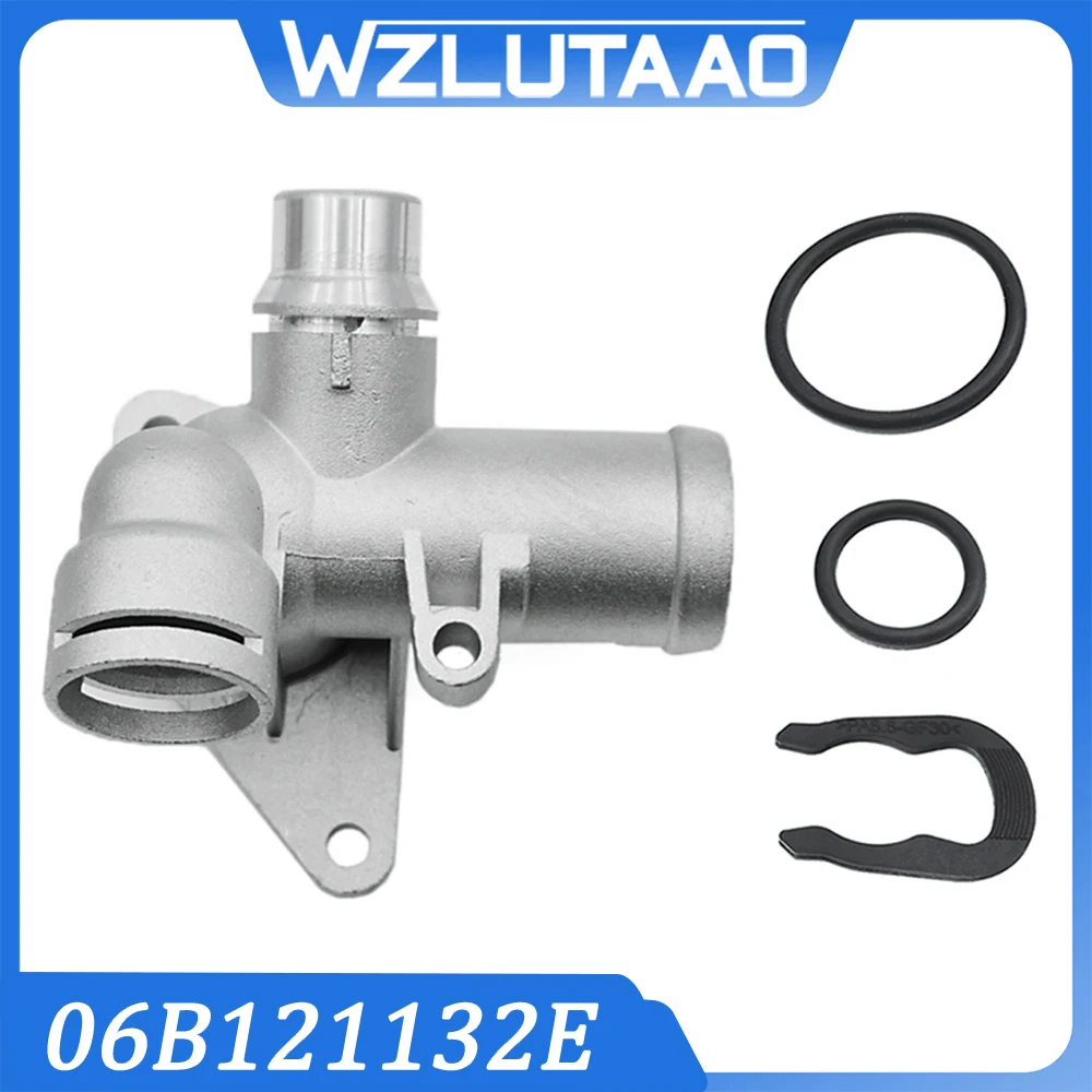 06B121132E Aluminiowa Kołnierz Węża Wody Chłodzącej Do Audi A4 B6 B7 S4 Seat Exeo 1.8T 2002-2008 06B121132B, 06B 121 132 E