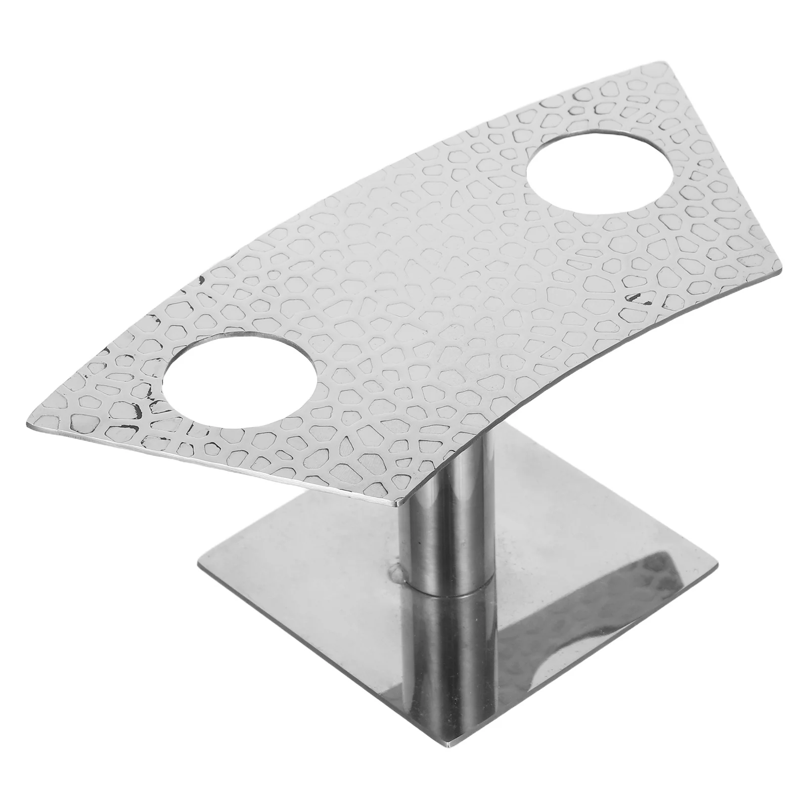 

Japanese Style Sushi Roll Rack Stainless Steel Two Hole Ice Cream Cone Holder for Sugar Waffle Charcuterie Cones Display Stand