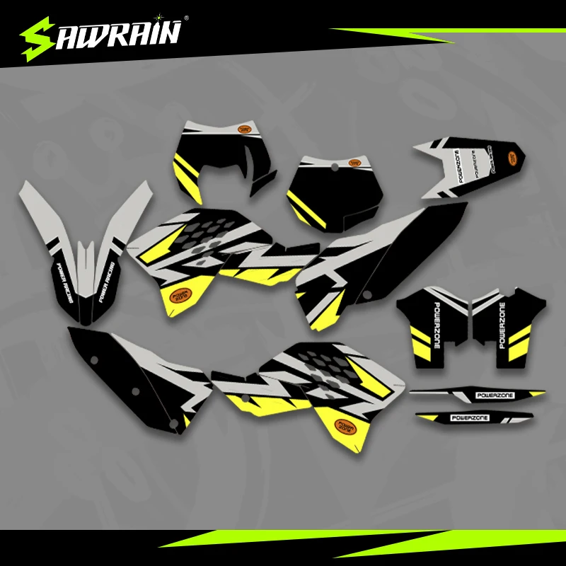 

Sawrain Motorcycle Graphics Backgrounds Decal Stickers Kits for KTM EXC XCW SXF 07-10SXF 08-11EXC 003