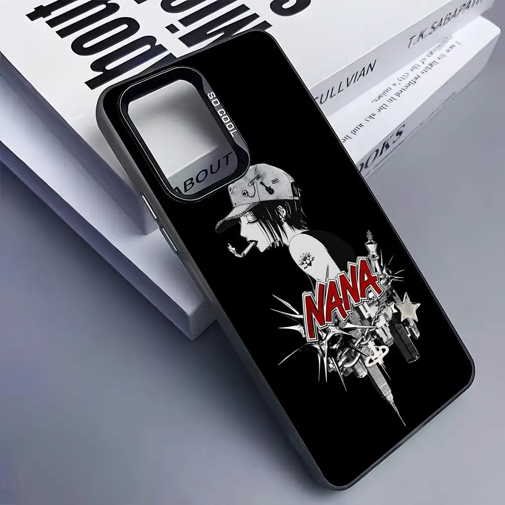 Black Stones Osaki Nana Phone Case for Samsung Galaxy S26 S25 S24 S23 S22 S21 S20 Note20 Plus Ultra Colorful Silver Cover