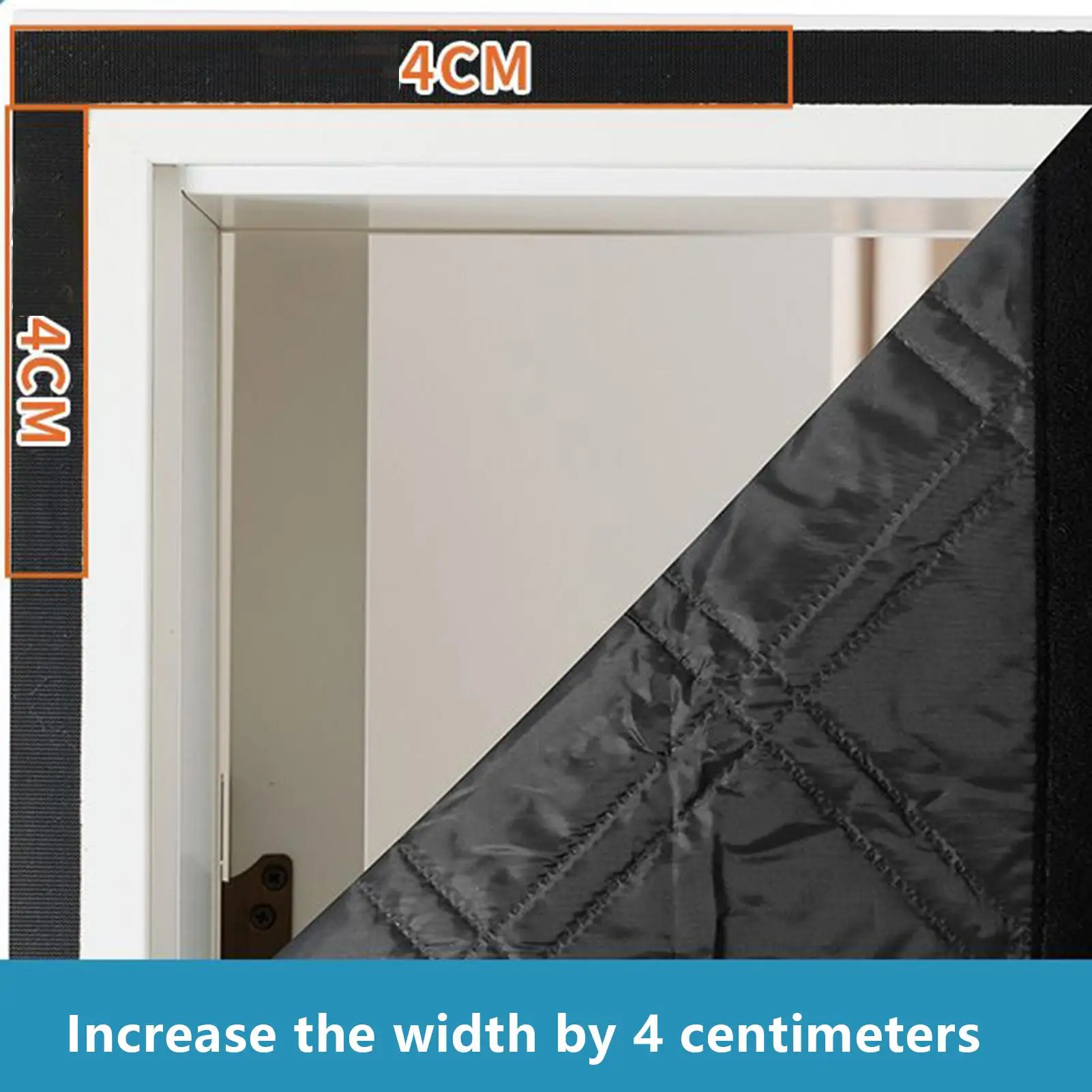 

Insulated Door Cover Magnetic Closure Blocker Screen Insulated Winter Door Cover For Home Kitchen Entryway Garage Patio Backyard