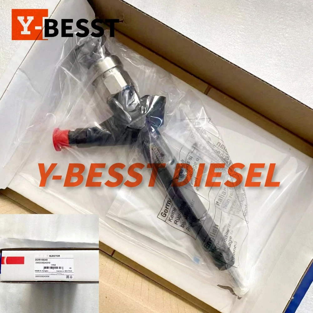 Nuevo inyector diésel genuino 095000-6240, 16600-VM00D, 16600-MB40E, 095000-6244, 16600VM00A, calidad Denso, apto para Nissan TD25