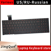 New Original US Russian Laptop Keyboard For Asus N551 N551J N751J N751JK N751JX N752V R555J R555JK R555JM R555JQ R555ZU Backlit