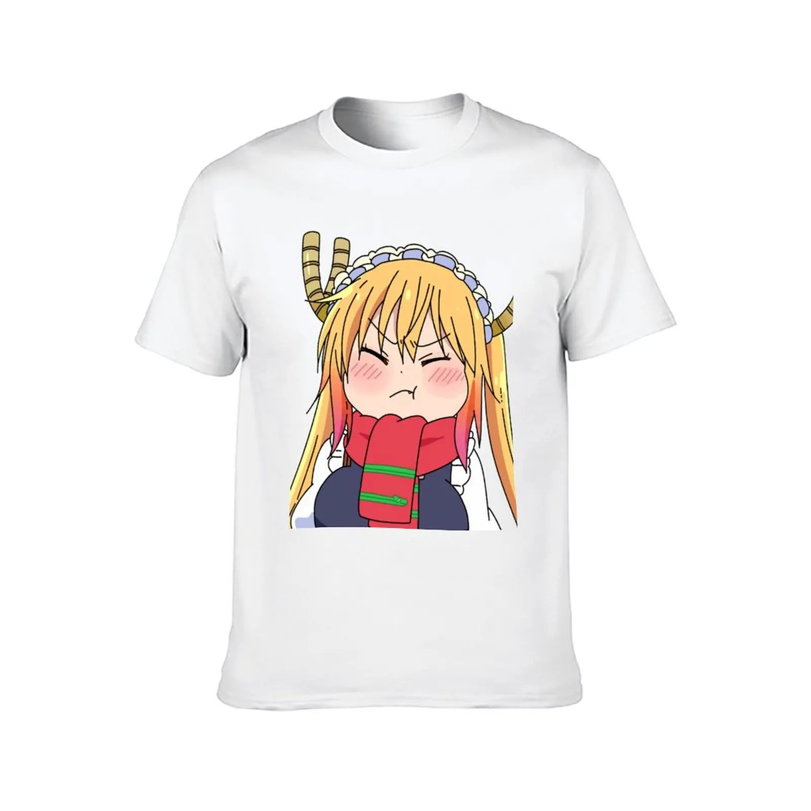 خادمة التنين-مريحة توهرو تي شيرت تي شيرت للرجل جرافيك مضحك تي شيرت رجل عادي جرافيك تي شيرت للرجل تي شيرت #2