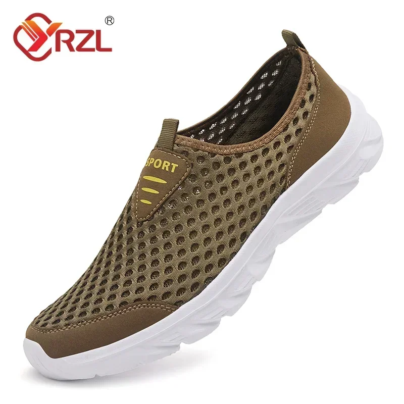 YRZL Sommer Männer Casual Schuhe Hohl Mesh Turnschuhe Männer Trendy Leichte Gym Schuhe Erwachsene Atmungsaktive männer Trainer Müßiggänger Männer