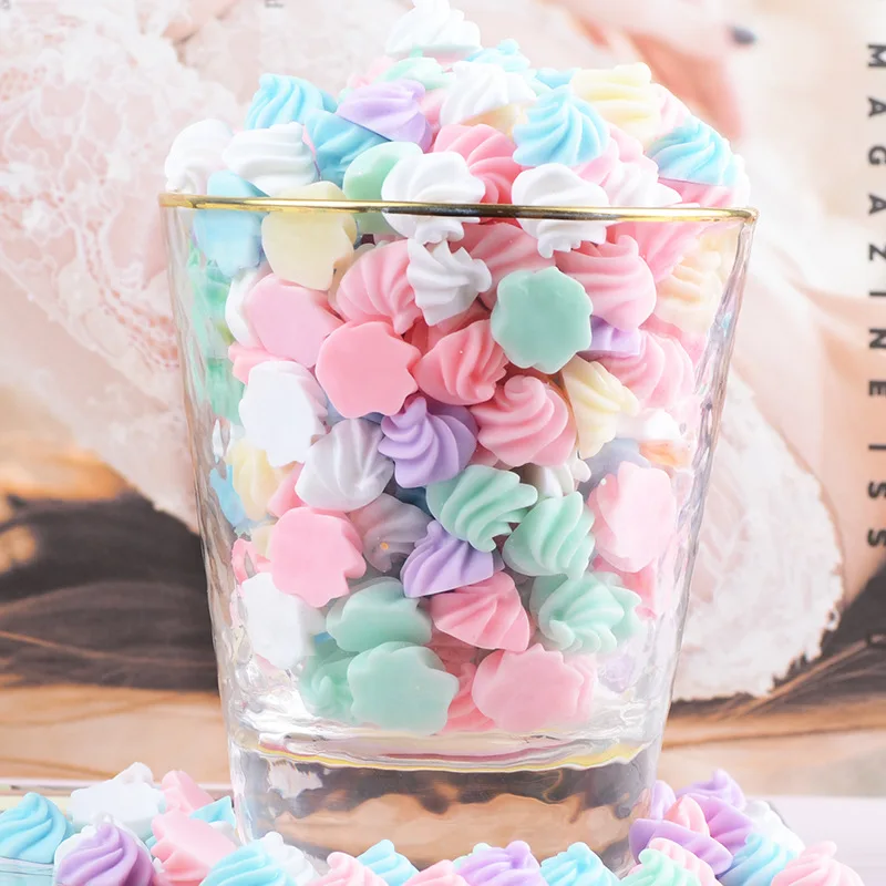 10 pz simulazione Macaron colore crema statua pietra retro piatto resina Cabochon fai da te matrimonio Scrapbook abbellimenti artigianali