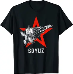 Russia Communism Soviet Union Space Program Soyuz Rocket T Shirt. Short Sleeve 100% Cotton Casual T-shirts Loose Top Size S-3XL