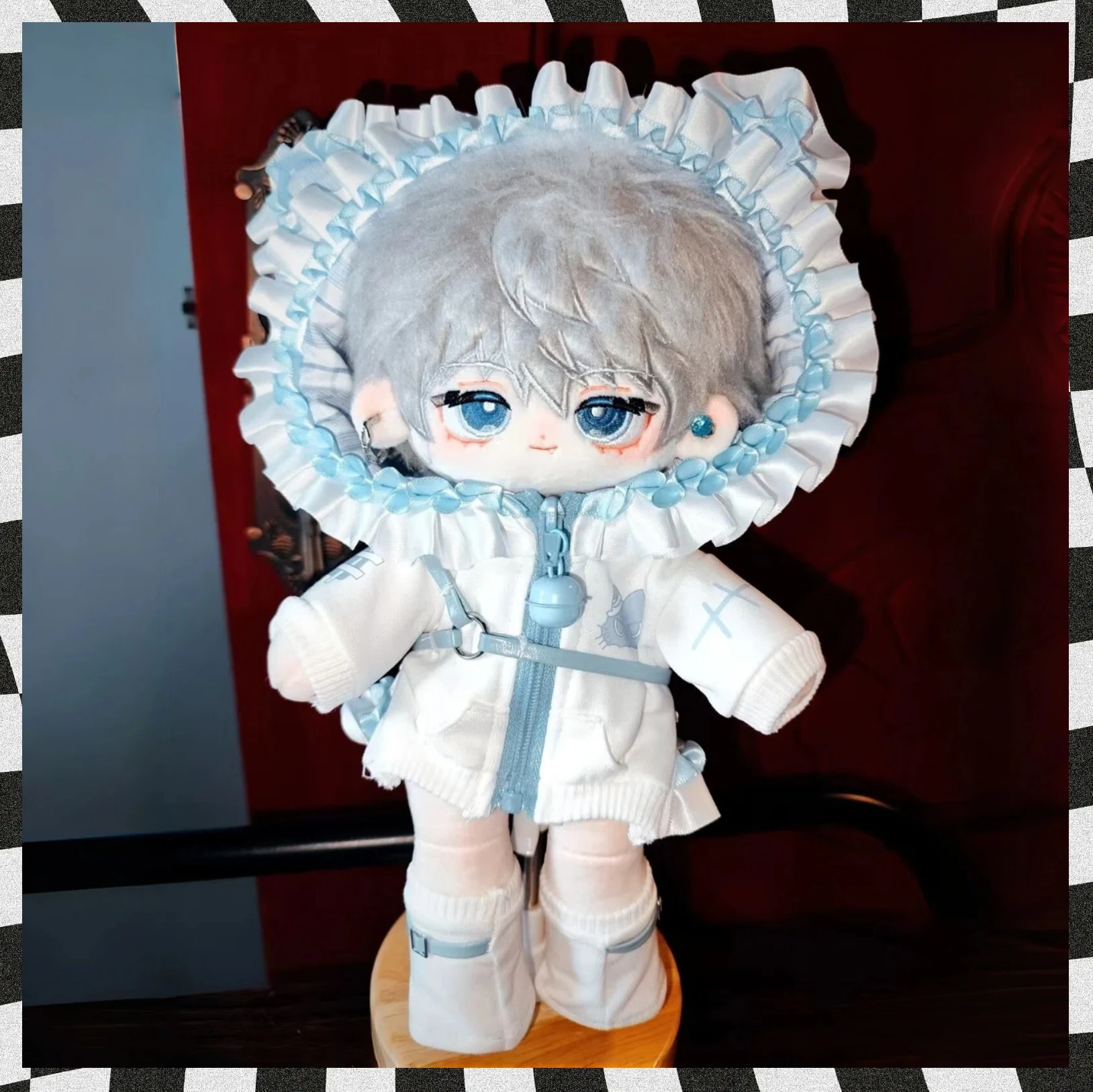 

Комплект одежды для куклы 20/30 см, оригинальный зимний костюм с изображением кошки Hibernation, игрушка с капюшоном, сменная одежда, платье, костюм, косплей, детский подарок, милый W