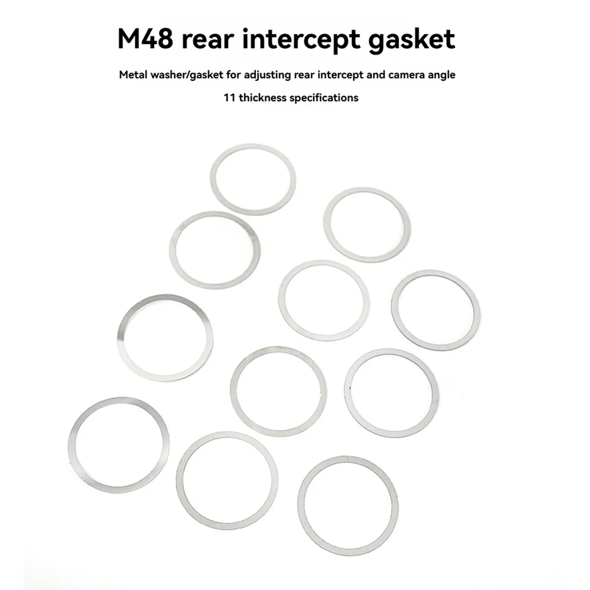 N18R Flanges 0.1-1MM Multiple Specifications Stainless Steel Flange Gasket Camera Photography Astronomy Telescope Part M48