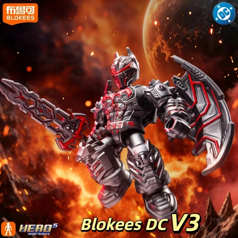 In Stock Blokees Dc Heroes Defender V3 Wave Batman Arkham Buildable‑Figure Blind Box Male Character Model Desktop Friend Gifts
