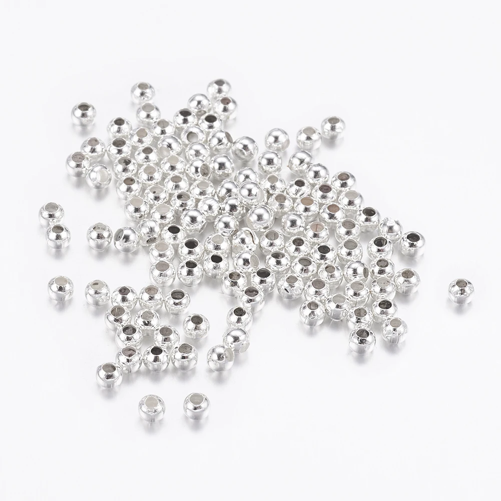 20000pcs Iron Spacer Beads Golden Silver Color 2.5x2mm Hole: 1.2-1.5 mm for Bracelets Necklace Jewelry Making DIY Accessories