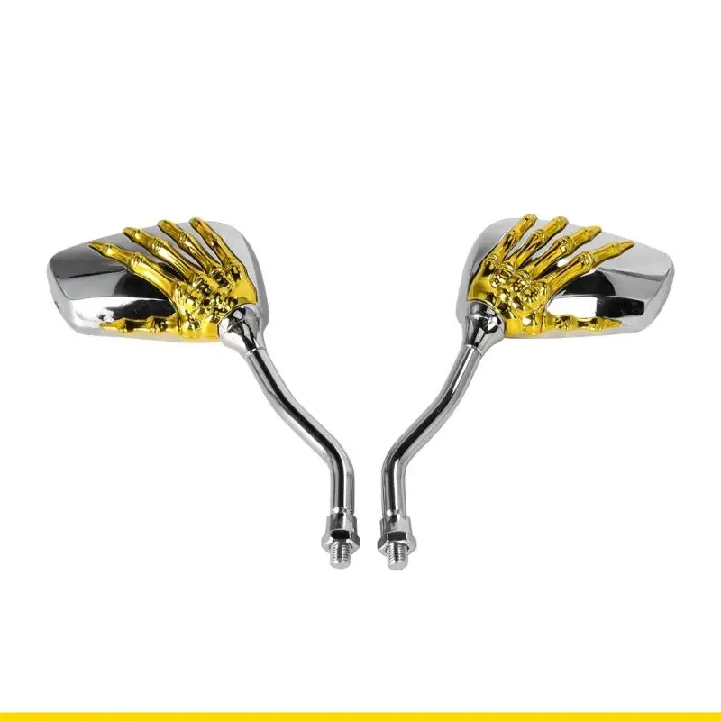 SZCH Universal Motorcycles Mirror Skull Claws Design Easy Carry Side Reflectors