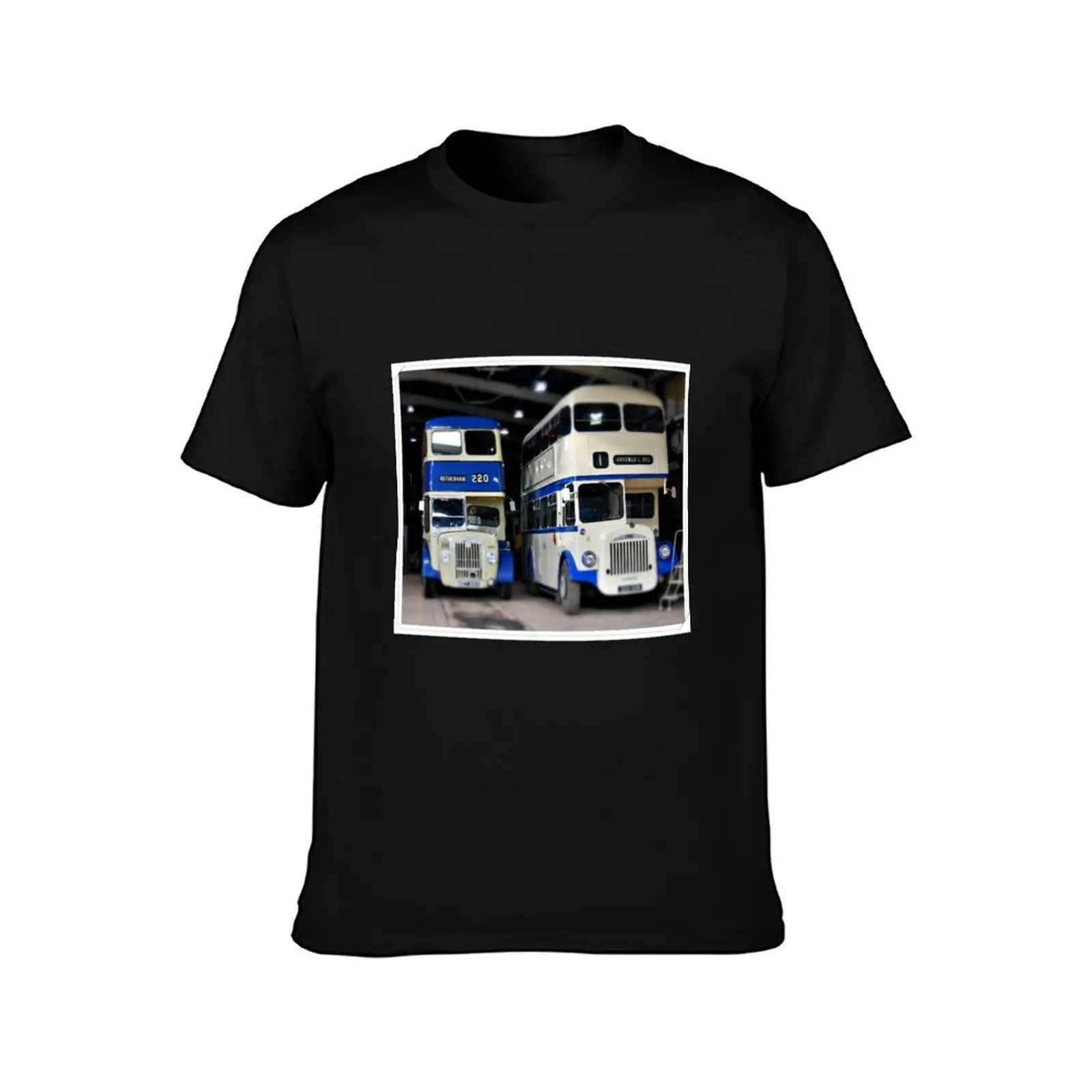 double decker buses T-Shirt Daily Wear Plain Short Sleeve Shirt T-Shirt
