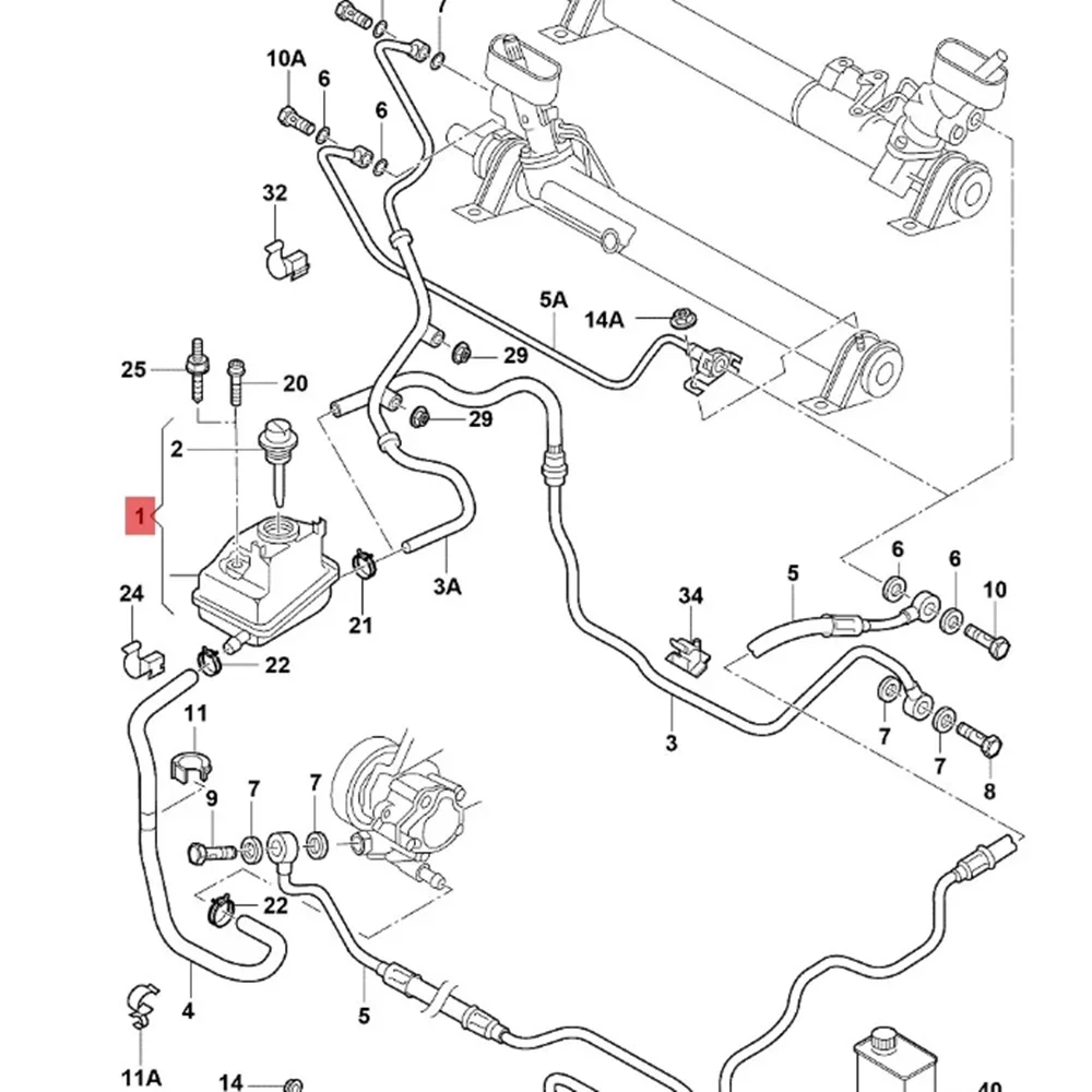 مضخة توجيه كهربائية خزان المبرد خزان النفط السوائل للجولف MK4 بورا A3 S3 ليون 1JD422371 1JD 422 371 A 1JD 422 3 #6