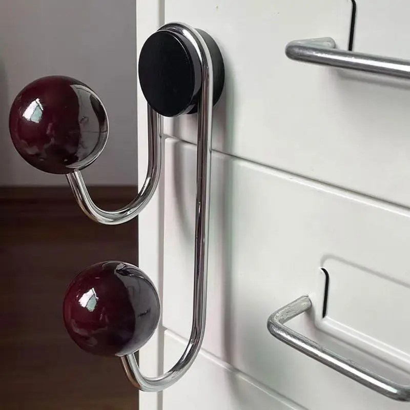 Metal Magnetic Hanger Swivel Hooks Locker Hanger Wall Mount Decorative Coat Hanger For Cruise Cabin Locker Kitchen & Bathroom