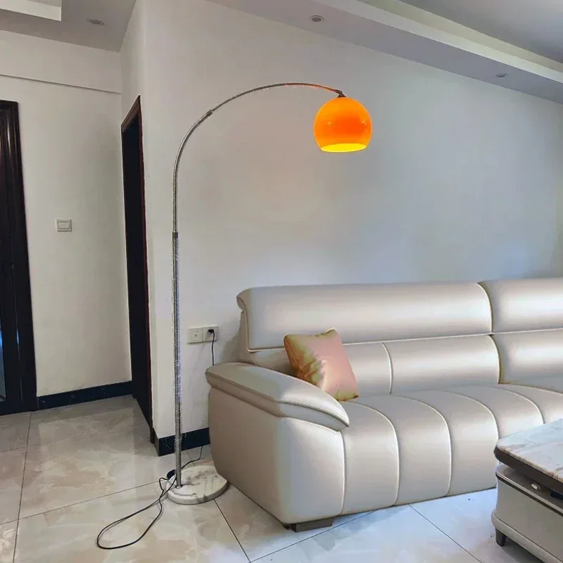 Nordic Creative Led Floor Lamp Living Room Bedroom Stainless Steel Floor Lamp Simple Personality Curved Floor Lamp