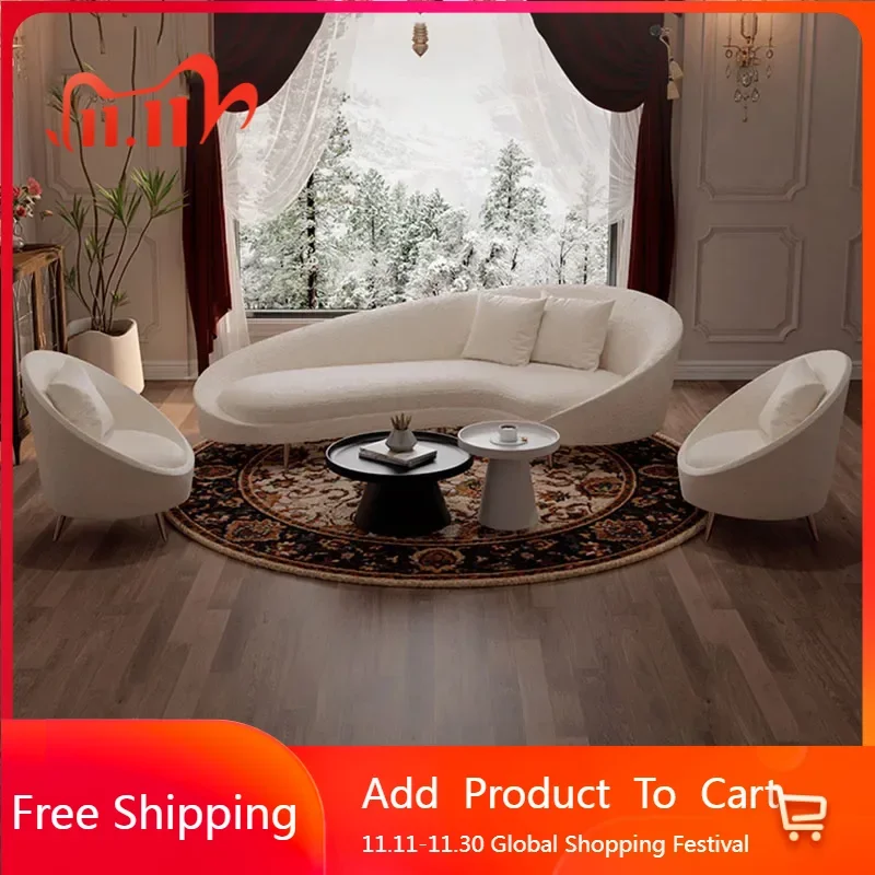 

Accent Recliner Living Room Sofa Futon Puffs Lazy Minimalist Nordic Sofas Luxury Modern Mid Century Koltuk Takımı Home Furniture