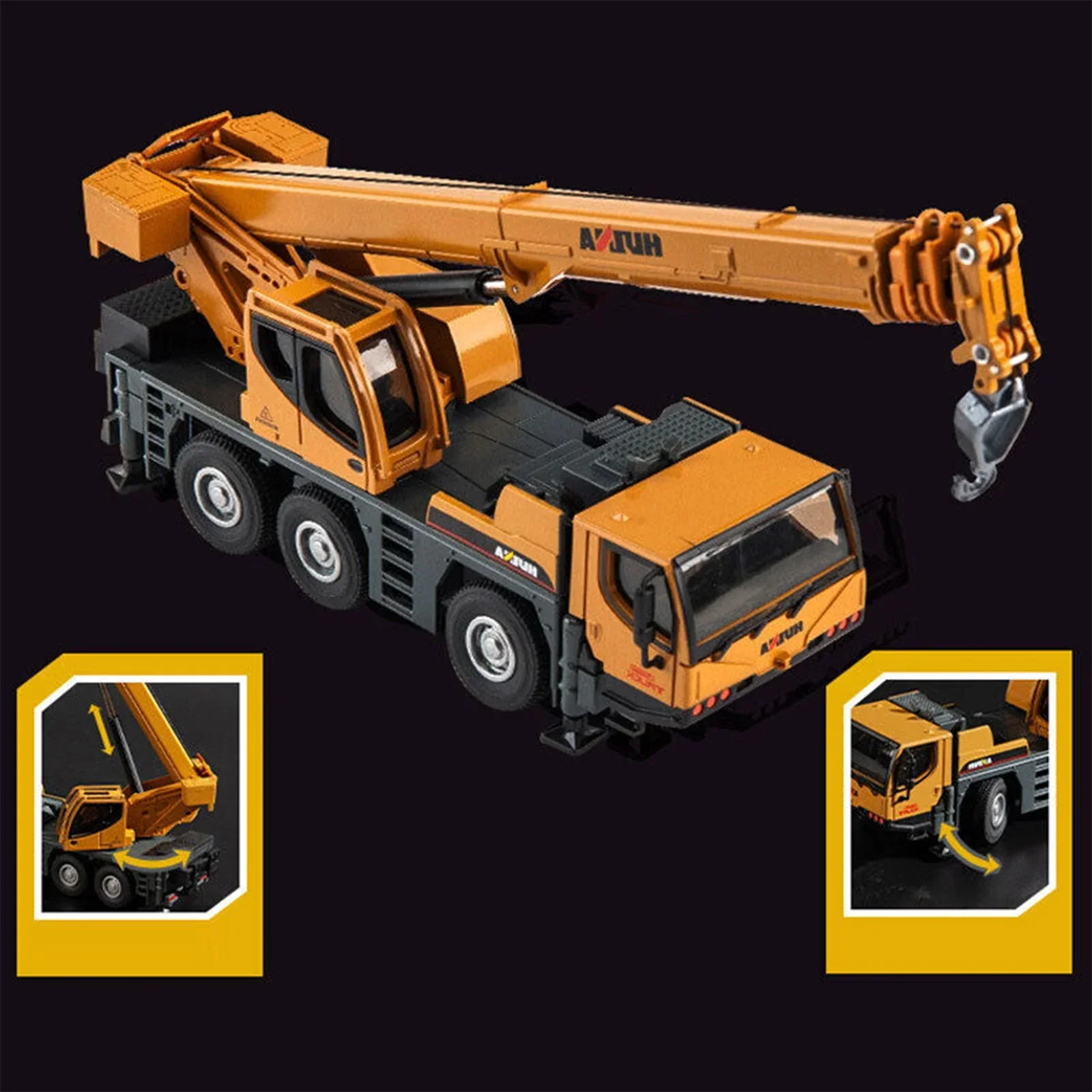 

New 1:50 Crane Truck Construction Vehicle Model Diecast Metal Engineering Toy New Year gift for children with original color box