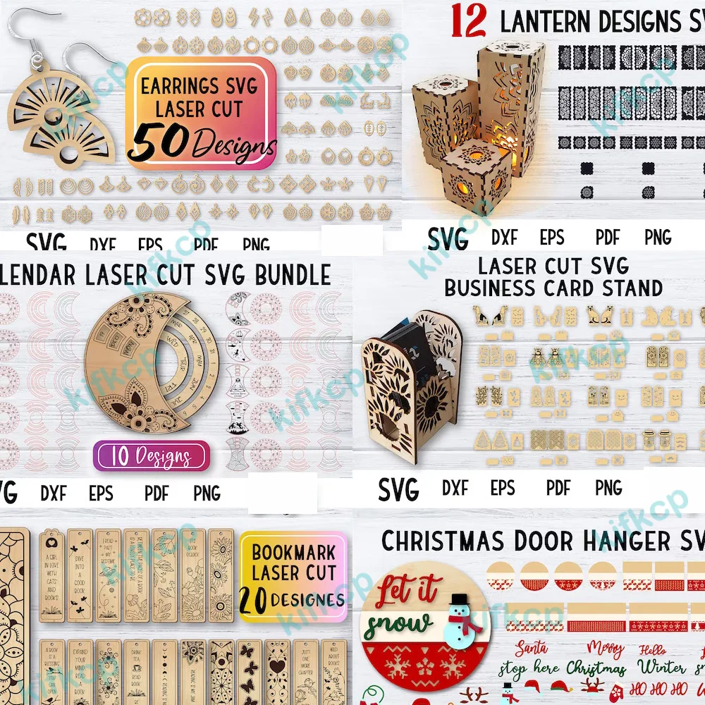 735 Laser Cut Designs Vektorspielzeug Geschenk Dekoration Kunstdateien Bundle SVG DXF EPS-Format