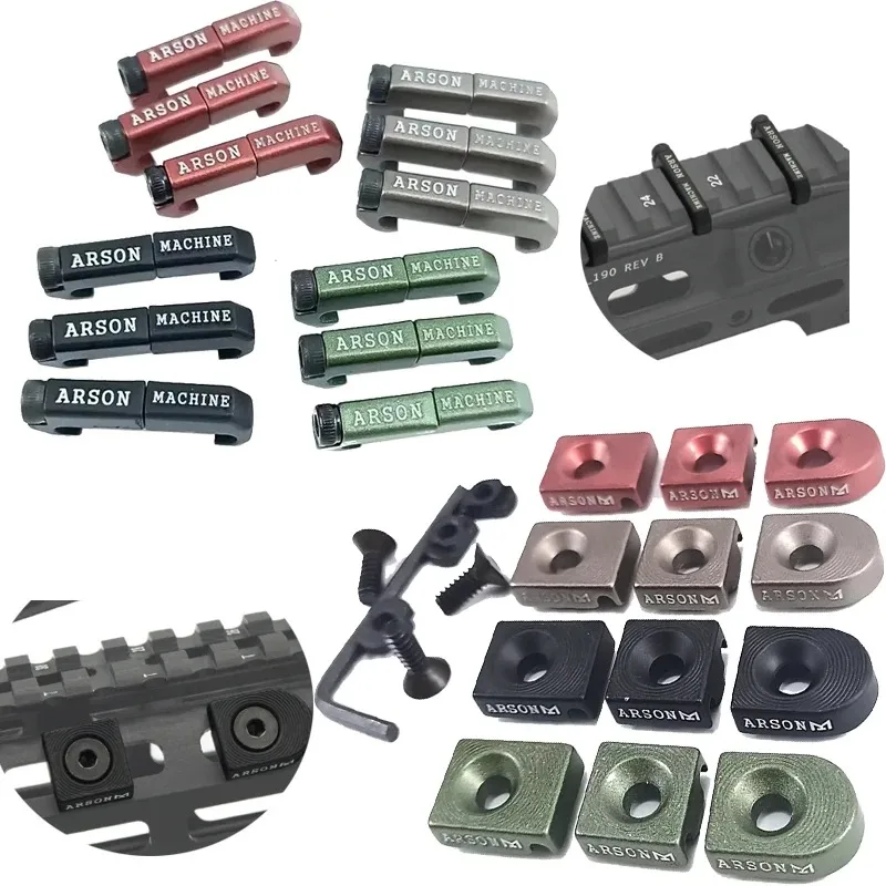3PCS/Set M-LOK Wire Guide System For M300 M600 PEQ Flashlight Switch Cable Clip