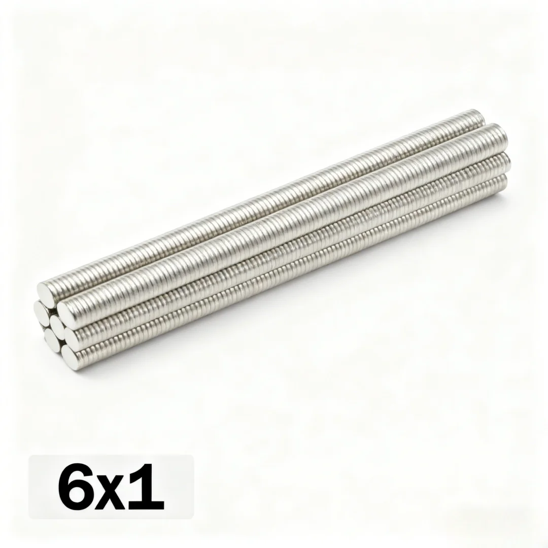 6x1mm Round imanes Refrigerator magnets for DIY Office Whiteboard Workshop
