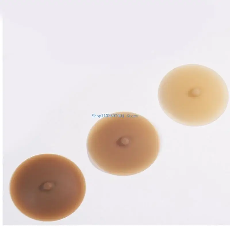 

N7YF Reusable Silicone Nipple Covers Realistic Adhesive Nipples Attachable Breast Petals Pasties Pads for Breast Forms