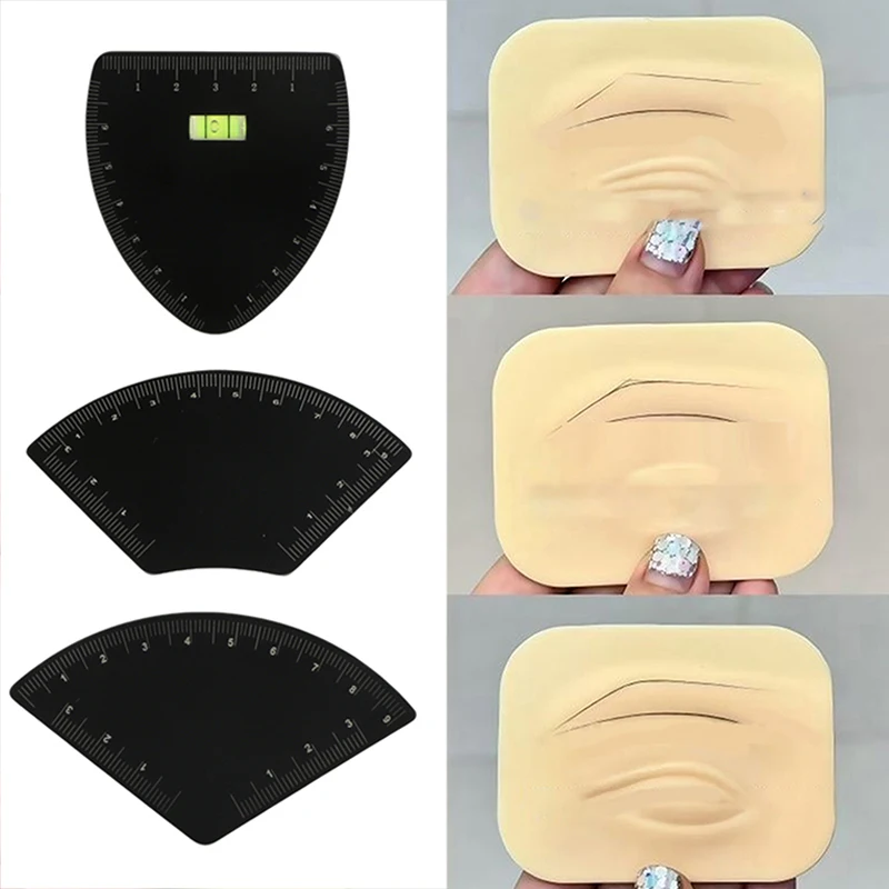 5/10 قطعة رسم سريع الحاجب تصميم حاكم Microblading أداة رسم الخرائط تشكيل تجميل دائم رسم دليل حاكم لوازم الوشم