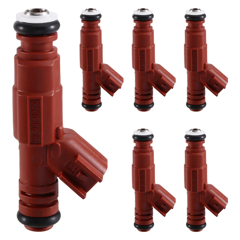 

6Pcs Car Fuel Injectors 0280156161 3S4G-AB For Ford Mustang Jeep Wrangler Dodge 4.0L 1999-2004-A02G