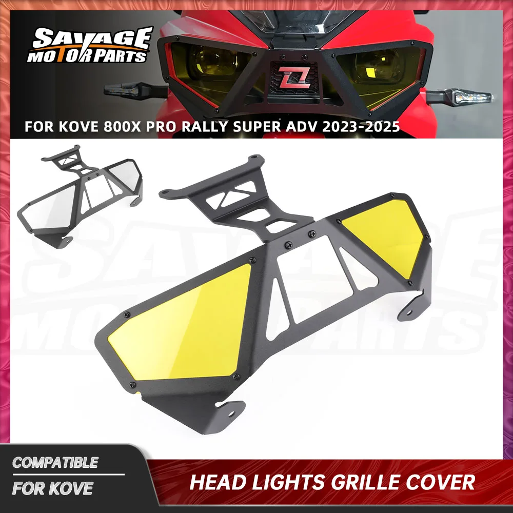 

For KOVE 800X Rally 2025 Headlight Protector 800X Pro 800X Super Adv Motorcycle Headlamp Shield Guard Screen Protective Cover