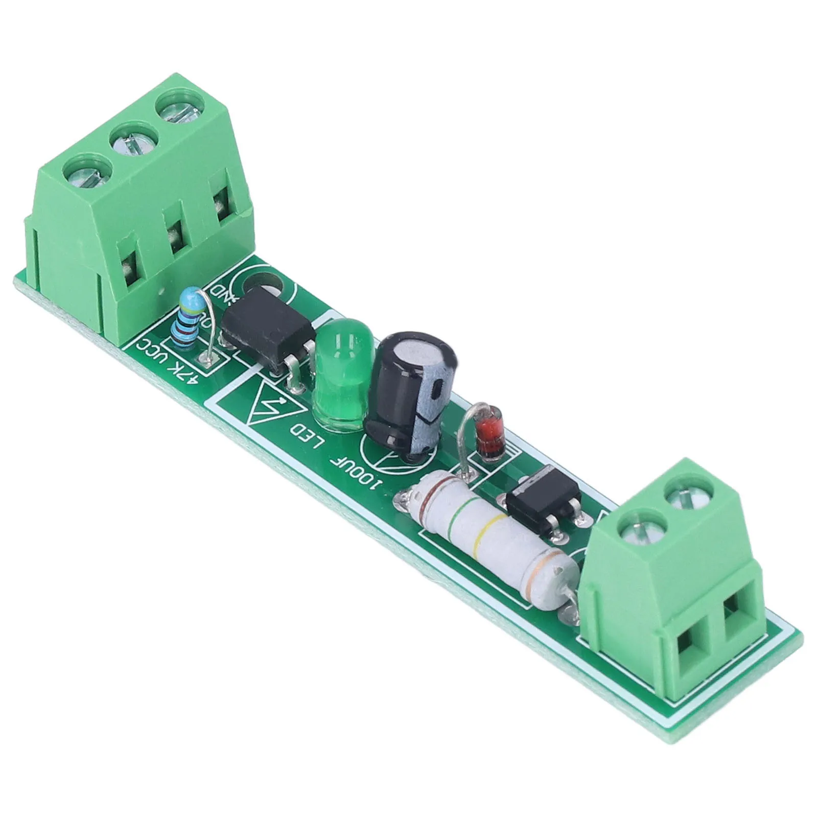 Opto Isolator Module 1 Channel Optocoupler Isolation Board AC 220V Voltage Detection PLC TTL Level Output 3-5V Power Supply 24V