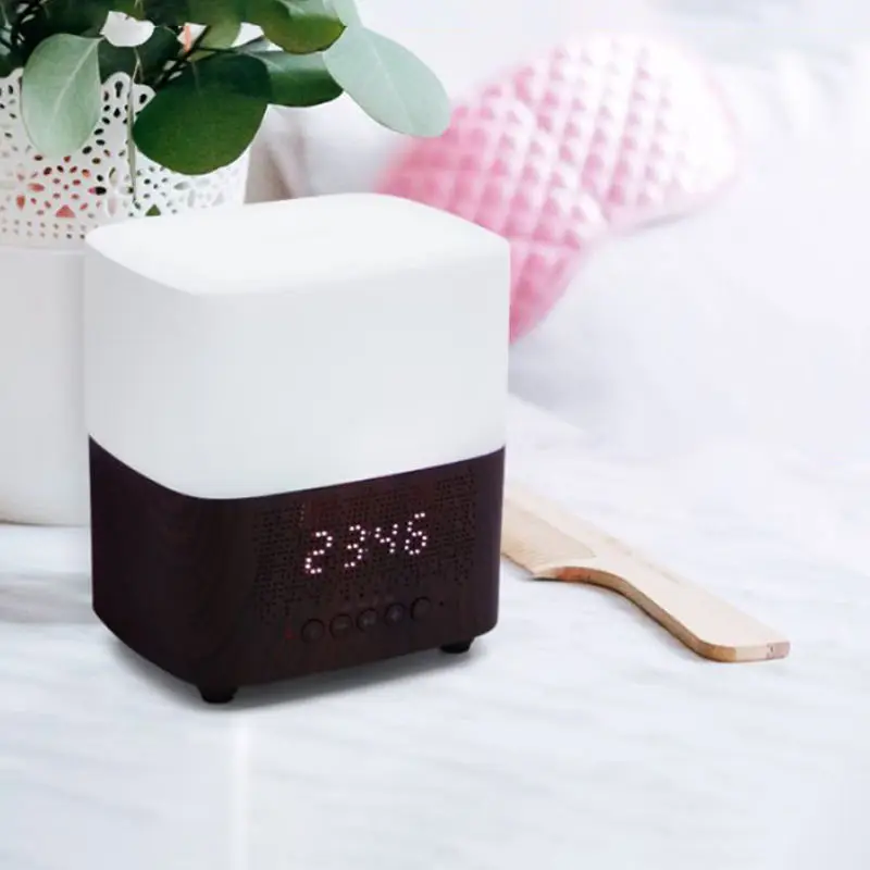High Quality 300ml Aromatherapy Scent Mist Music Speaker Alarm Clock Ultrasonic Humidifier Diffuser Home Office Gift