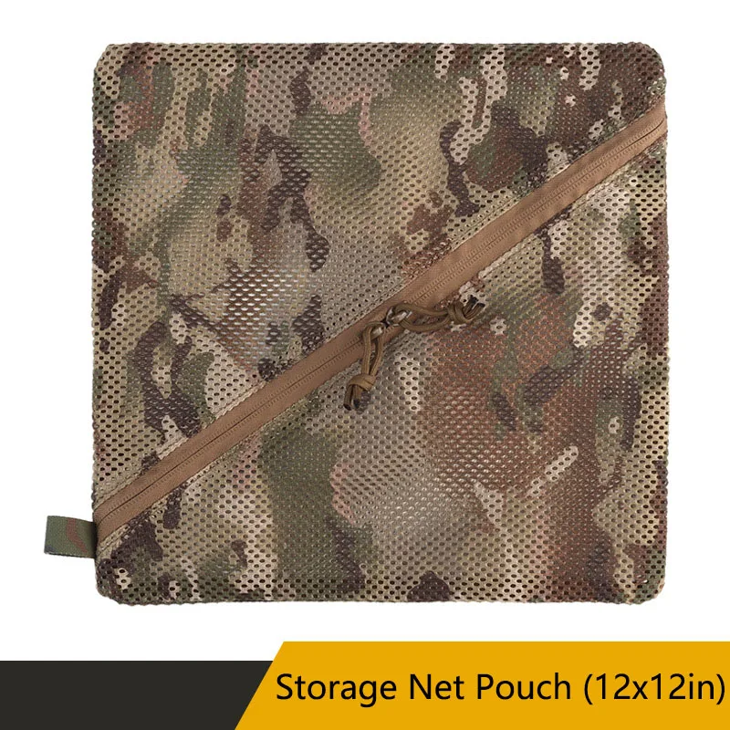 Storage Mesh Bag (12 * 12in) Net Pouch Lightweight and Breathable Rapid Drying Widely Used Split Double Zipper