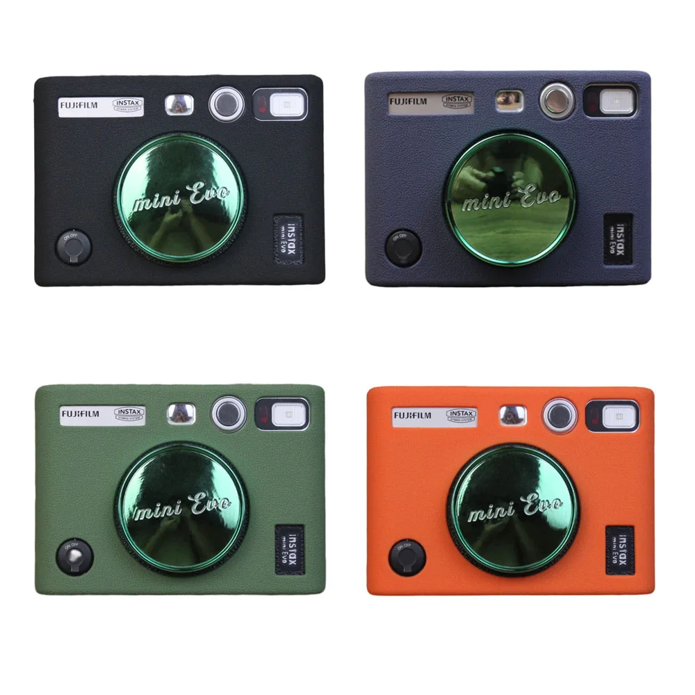 Nowe akcesoria do aparatu do etui Fujifilm Instax Mini EVO Silikonowa torba ochronna (czarny/pomarańczowy/zielony/niebieski/biały)