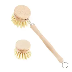 Wooden Handle Cleaning Brush Kitchen Household Cleaning Brush Beech Wood Long Handle Brush Dish Brush Dish Brush Cleaning Tool