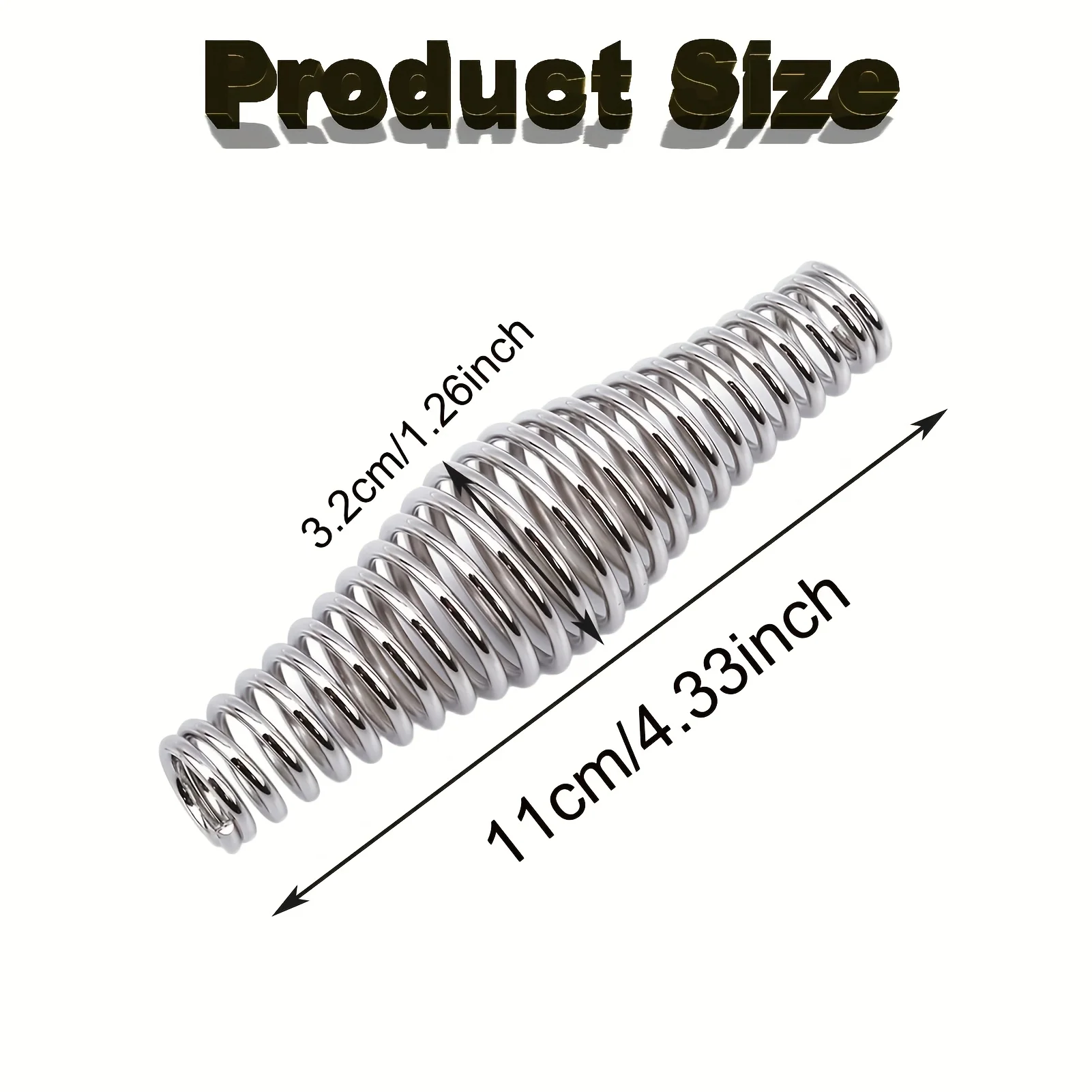 4pcs 11cm Stainless Steel BBQ Heavy Duty Spring Handle Barbecue Elasticity Steel Roll BBQ Smoker Grill Stove Pit Accessories
