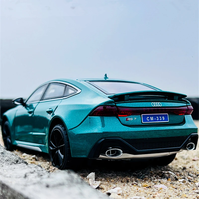 

1:24 AUDI RS7 Coupe Alloy Car Model Diecasts & Toy Vehicles Metal Car Model High Simulation Sound and Light Collection Kids Gift