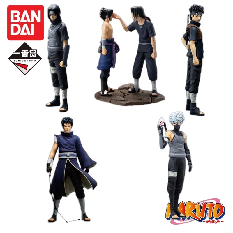 En Stock 100% Original Bandai Ichiban Kuji reflexiones el alma ojos rojos Uchiha Itachi Shisui Obito Kakashi Anbu figuras de acción