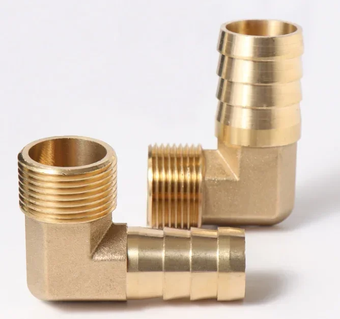 Brass Hose Fitting 4mm-19mm Barb Tail 1/8\