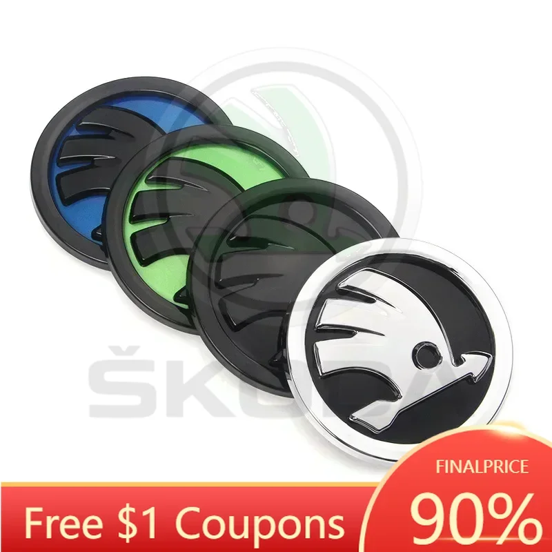 

Наклейки на багажник 2026 года, 80 мм, 90 мм, для Skoda Superb, Rapid, Scala, Karoq, Kamiq, Kodiaq, Yeti, Octavia, Fabia, Vision, на переднюю и заднюю часть автомобиля