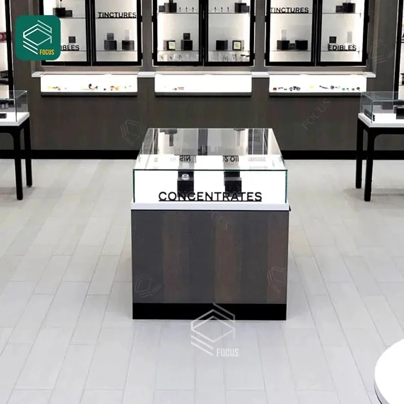 custom.Display Cabinet Glass Secure Compartments Reinforced Structure Display Counter Unit